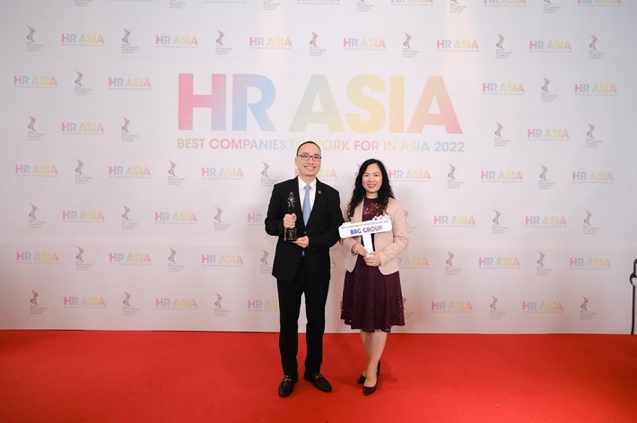 Phó Tổng Giám đốc Tập đoàn BRG Lê Tuấn Anh tại lễ trao giải HR Asia Awards