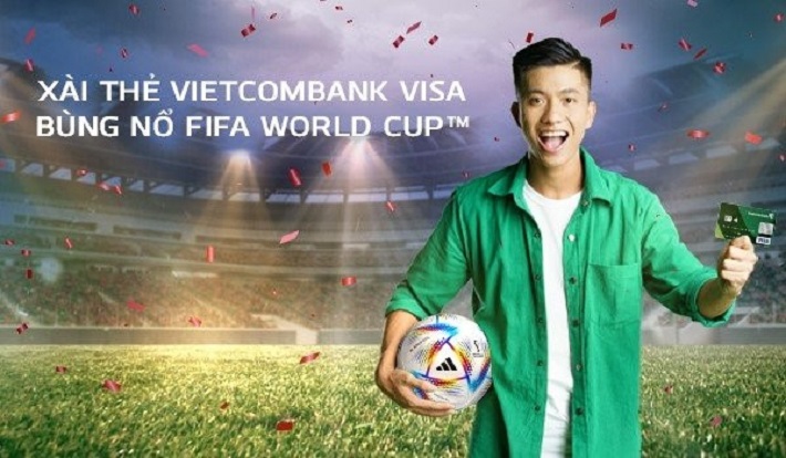 Dùng thẻ Vietcombank Visa trúng tour xem FIFA World Cup