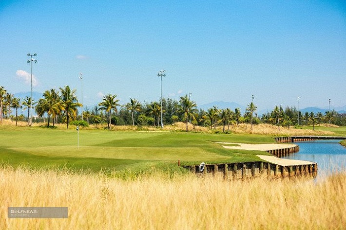 Hố 18 sân Nicklaus thuộc BRG Đà Nẵng Golf Resort - nơi diễn ra giải BRG Open Golf Championship Danang 2022.
