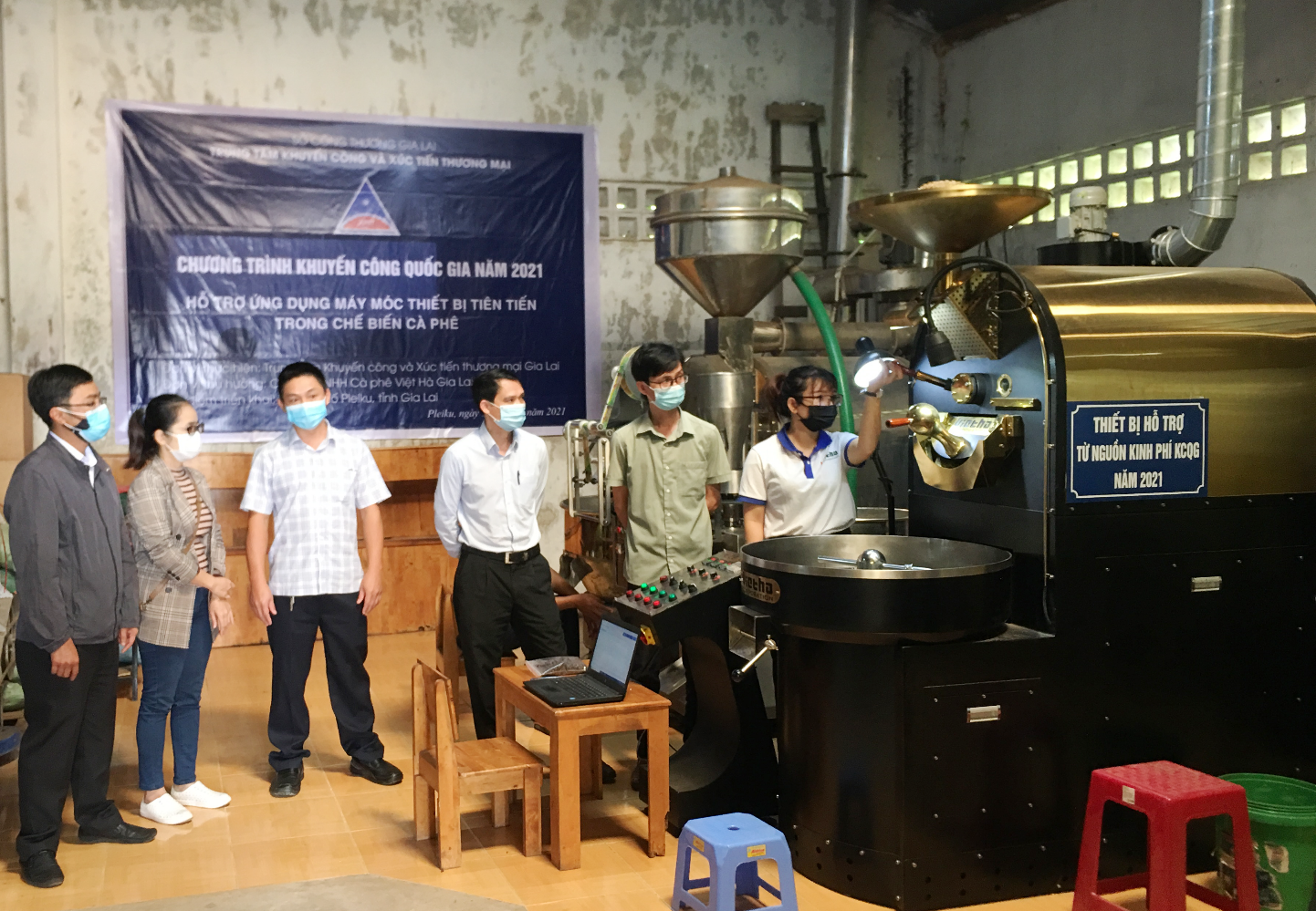 Nghiệm thu Đề án “Hỗ trợ ứng dụng máy móc thiết bị tiên tiến trong chế biến cà phê” cho Công ty TNHH cà phê Việt Hà Gia Lai.