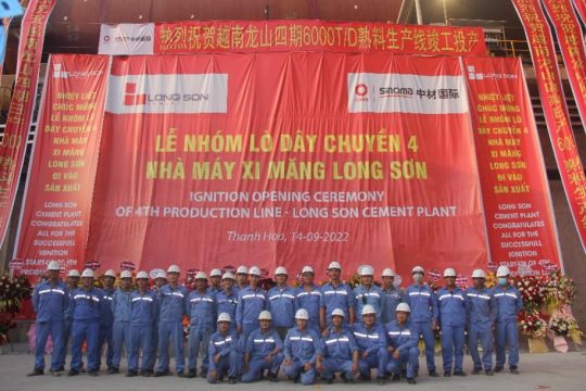 Công ty Xi măng Long Sơn tổ chức Lễ nhóm lò đưa Dây chuyền 4