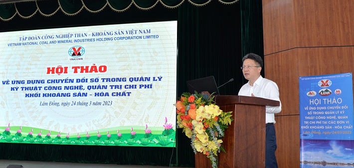 PTGĐ TKV Nguyễn Tiến Mạnh phát biểu chỉ đạo tại Hội thảo