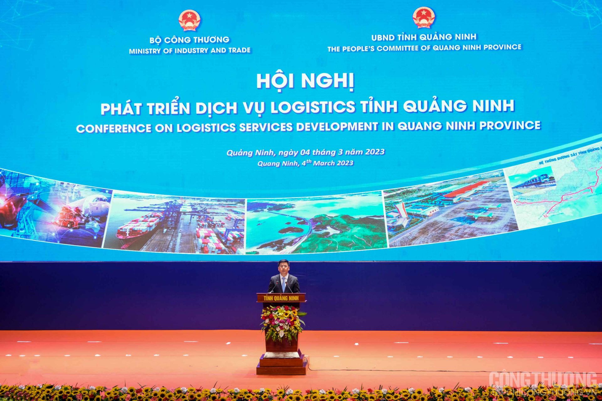 Bộ trưởng Bộ Công Thương Nguyễn Hồng Diên phát biểu chỉ đạo tại Hội nghị Phát triển dịch vụ logistics tỉnh Quảng Ninh