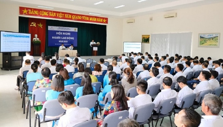 Quang cảnh Đại Hội Người lao động Công ty Thủy điện Buôn Kuốp