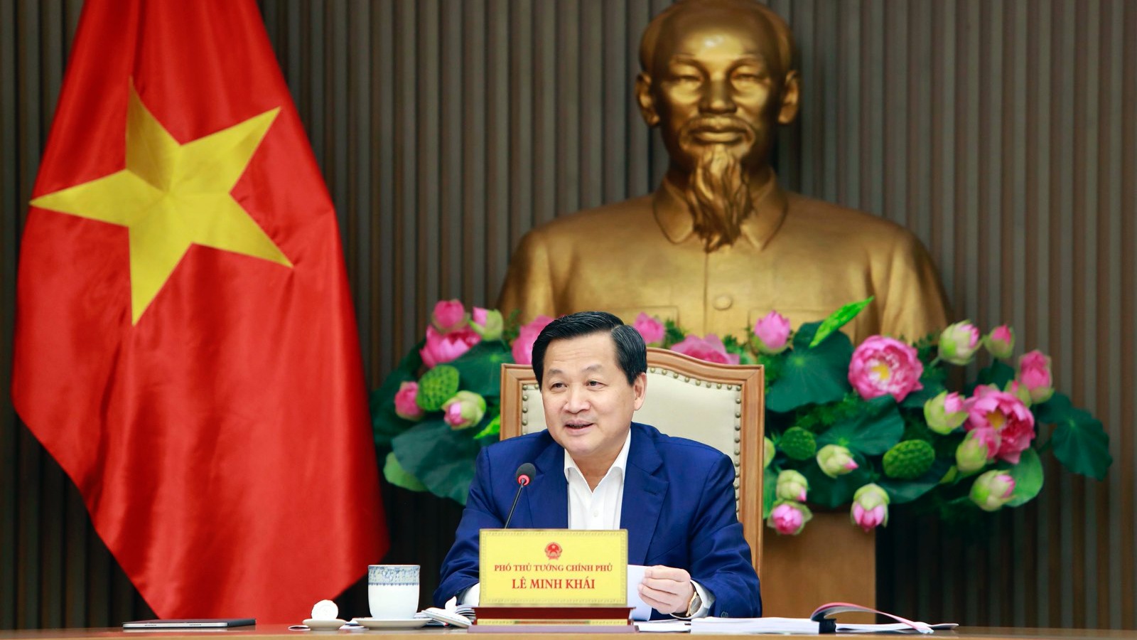 Phó Thủ tướng Chính phủ Lê Minh Khái chủ trì cuộc họp tái cơ cấu Tập đoàn Công nghiệp Than - Khoáng sản Việt Nam