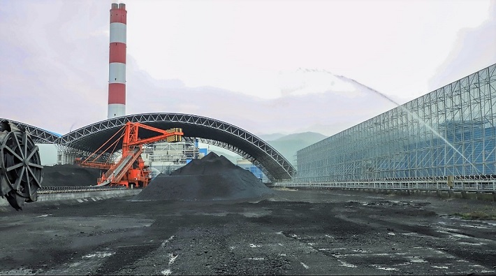 Kho than của Nhà máy Nhiệt điện Vĩnh Tân 2