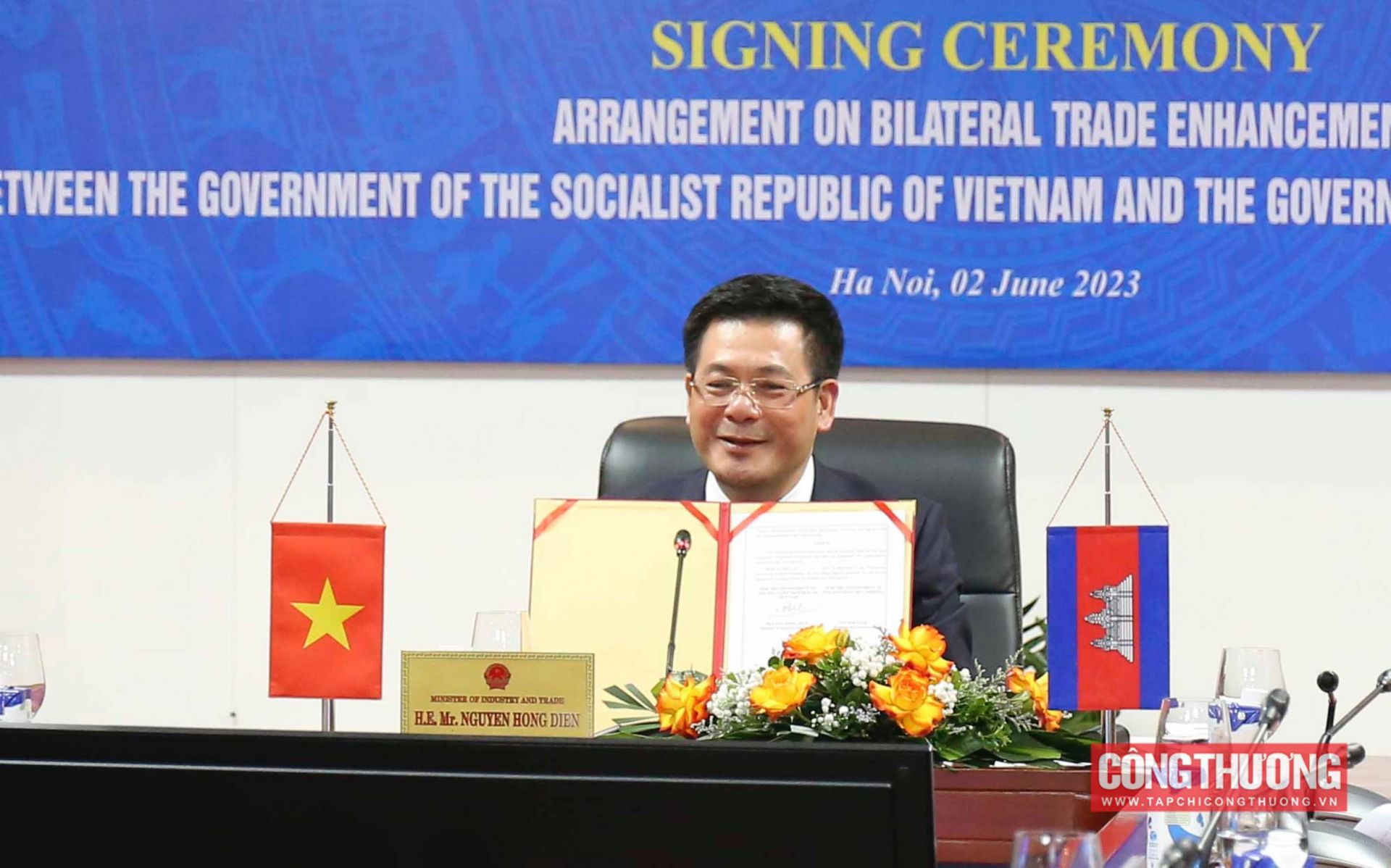 Việt Nam - Campuchia ký Bản Thoả thuận thúc đẩy thương mại song phương