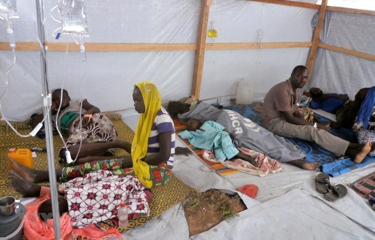 Một trạm cấp cứu dành cho những bệnh nhân mắc bệnh tả tại Cameroon. Ảnh: TTXVN
