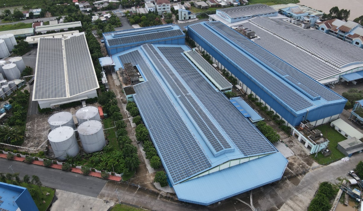 Điện mặt trời áp mái Tập đoàn Sao Mai