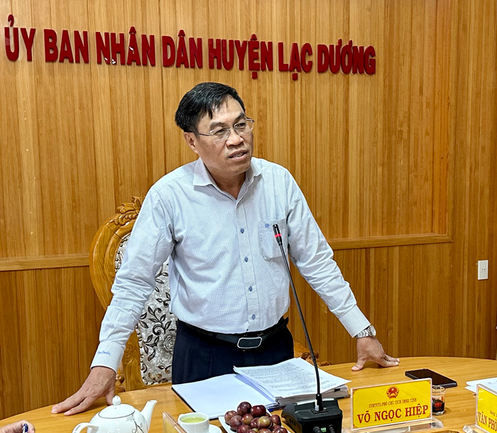 Phó Chủ tịch UBND tỉnh Lâm Đồng Võ Ngọc Hiệp sẽ chủ trì buổi làm việc với các doanh nghiệp, chủ đầu tư