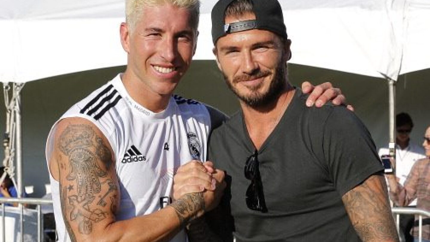 Sergio Ramos y David Beckham