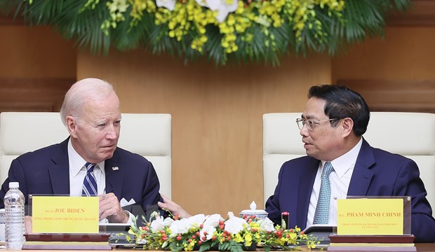 Thu tuong va Tong thong Joe Biden du Hoi nghi cap cao Viet Nam-Hoa Ky hinh anh 2