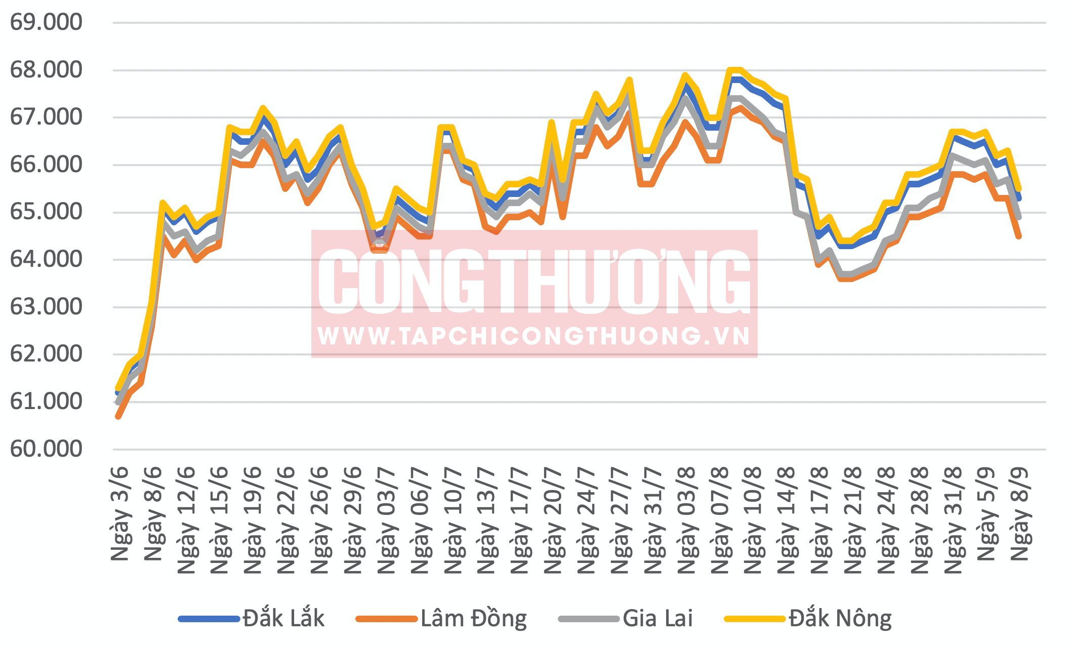 Giá cà phê hôm nay tại Tây Nguyên Tạp chí Công Thương