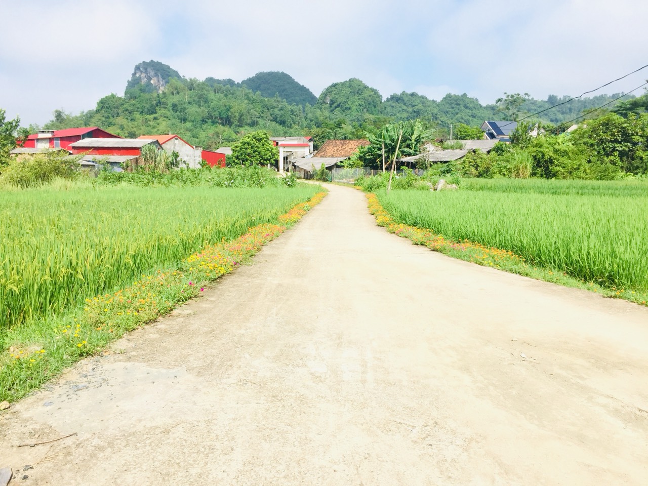 Tuyến đường nông thôn mới tại thôn Áng Hin xã Côn Minh, huyện Na Rì
