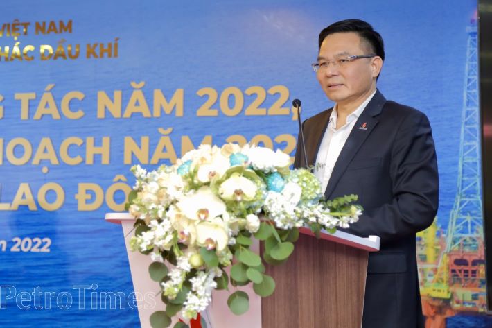 Tổng Giám đốc Petrovietnam Lê Mạnh Hùng phát biểu tại Hội nghị