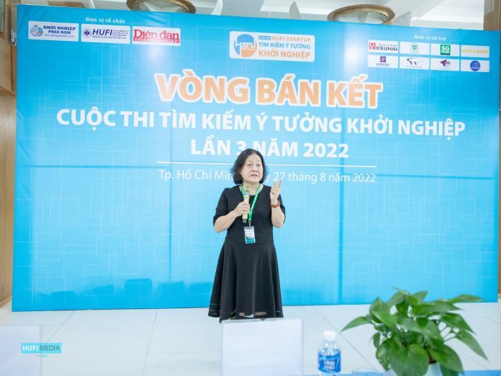 Bà Nguyễn Thị Thuỷ - Phó chủ tịch thường trực hội đồng Tư vấn Hỗ trợ Khởi nghiệp phía Nam