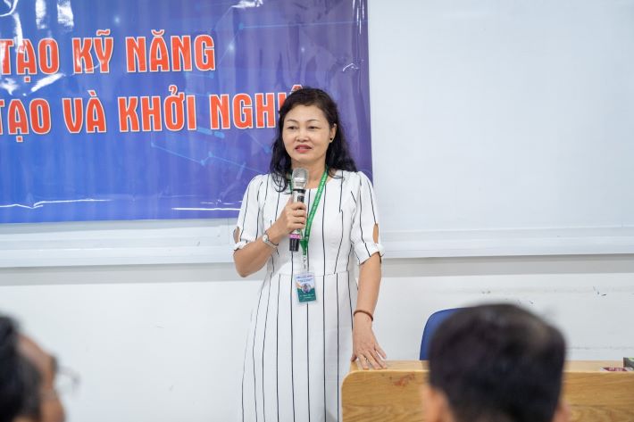 Bà Nguyễn Thị Thủy, Phó chủ tịch thường trực Hội đồng Tư vấn Hỗ trợ khởi nghiệp quốc gia Phía Nam chia sẻ.