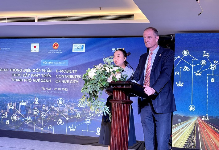 ông Patrick HavermanPhó trưởng đại diện thường trú UNDP tại Việt Nam phát biểu tại sự kiện