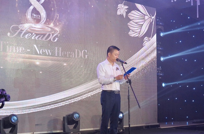 Ông Phạm Tiến Lâm - Tổng Giám đốc Tổng Công ty Đức Giang phát biểu tại sự kiện