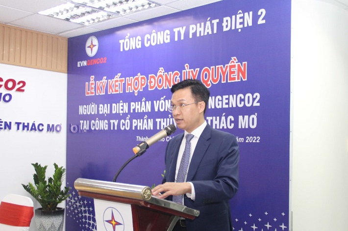 ông Nguyễn Lê Hoàng phát biểu tại lễ ký kết