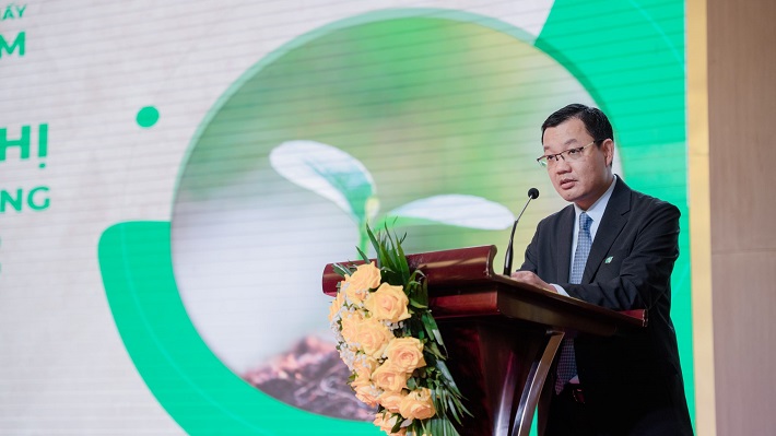 ông Lê Công Hoàng phát biểu tại Hội nghị khách hàng năm 2022