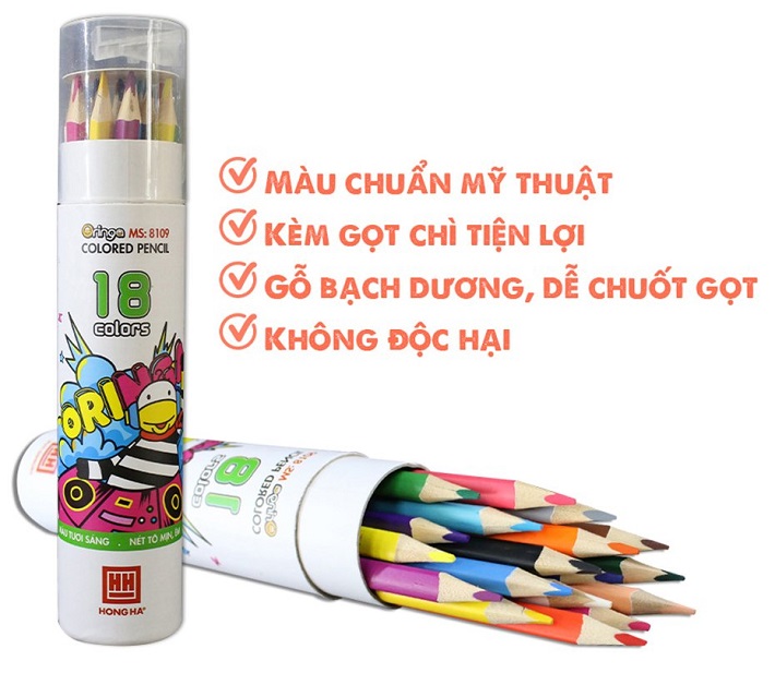 bút chì trong dòng Họa phẩm của VPP Hồng Hà
