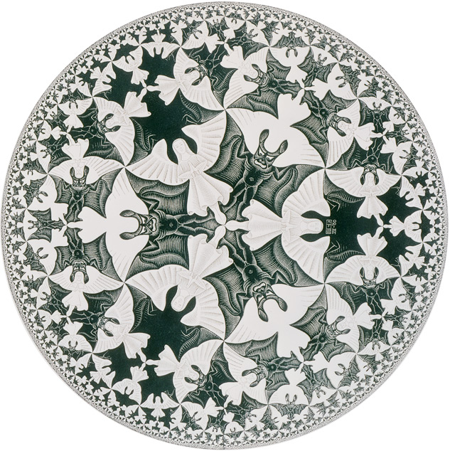 Các thiên thần và ác quỷ của Escher dự đoán cách vật chất biến dạng