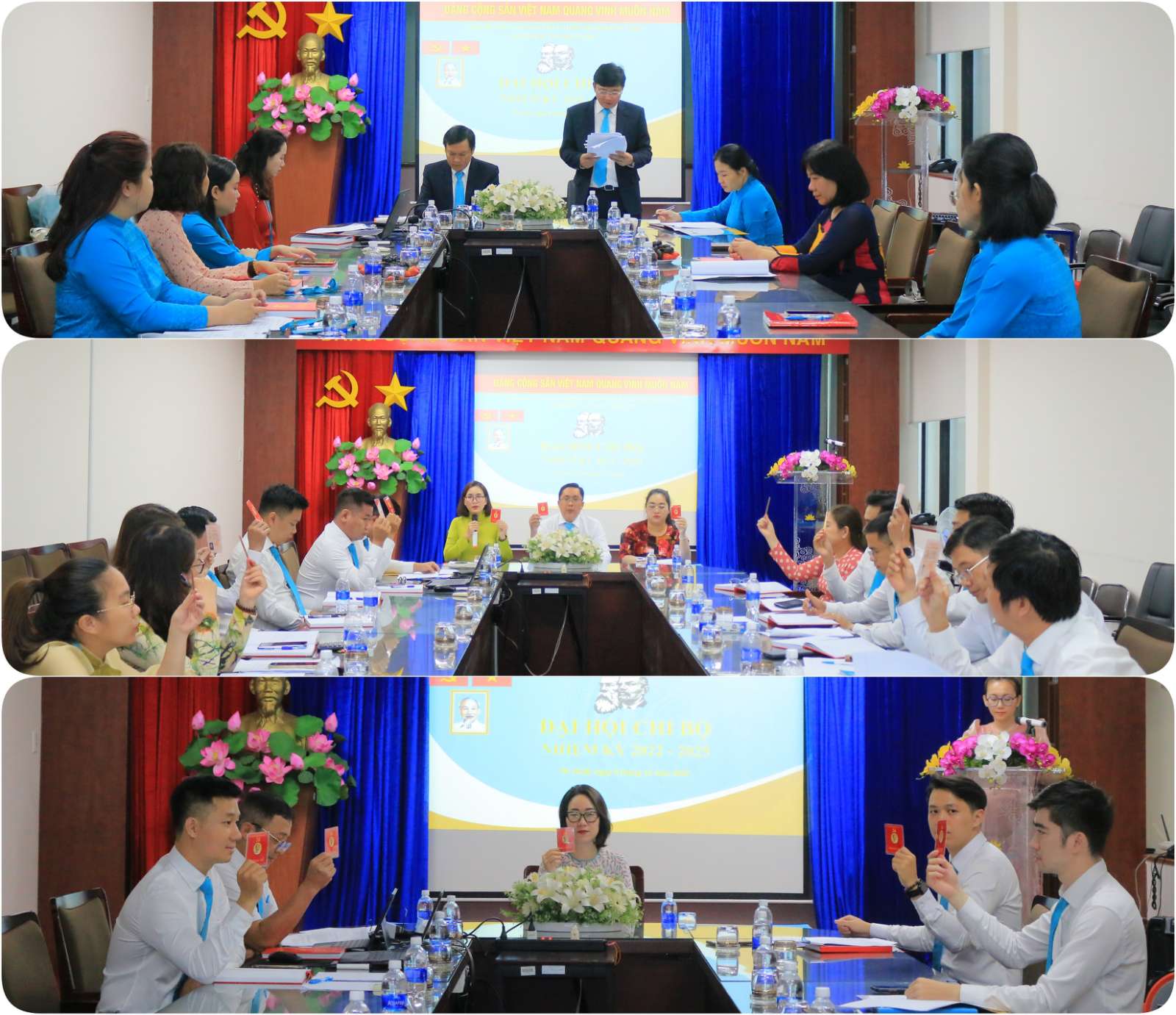 CHI BỘ PHÒNG TÀI CHÍNH KẾ TOÁN, CHI BỘ PHÒNG TỔ CHỨC &amp; NHÂN LỰC VÀ CHI BỘ PHÒNG KINH DOANH TỔ CHỨC THÀNH CÔNG ĐẠI HỘI CHI BỘ LẦN THỨ II NHIỆM KỲ 2022-2025