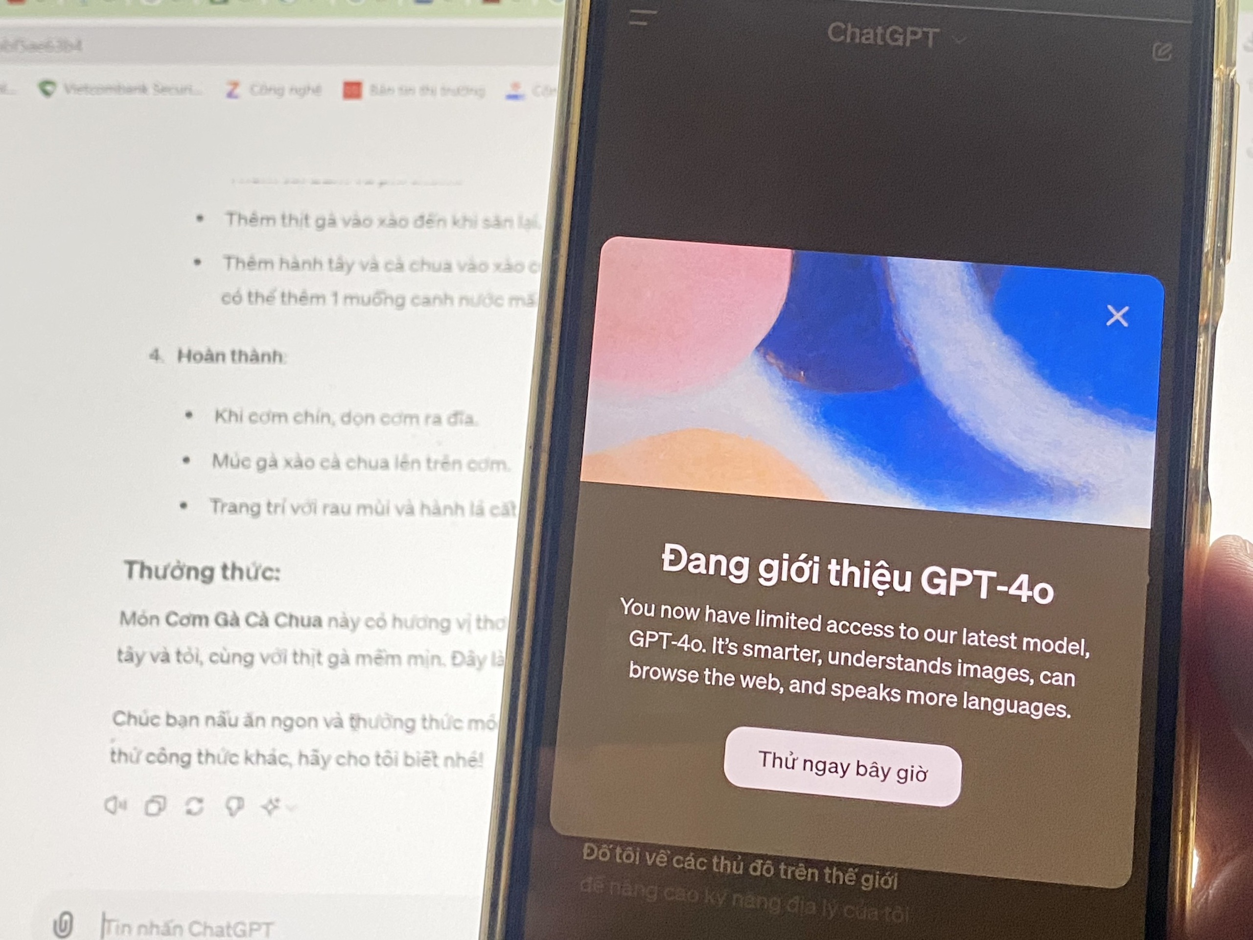 Người dùng có thể sử dụng miễn phí phiên bản GPT-4o và trả phí để được sử dụng với tần suất gấp 5 lầnẢnh: lê Tỉnh
