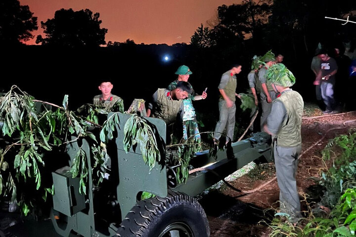 Hình ảnh hậu trường chương trình "Dưới lá cờ Quyết thắng".