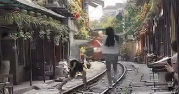 Girl rushes onto train tracks to take photos: Record made to handle railway cafe owner