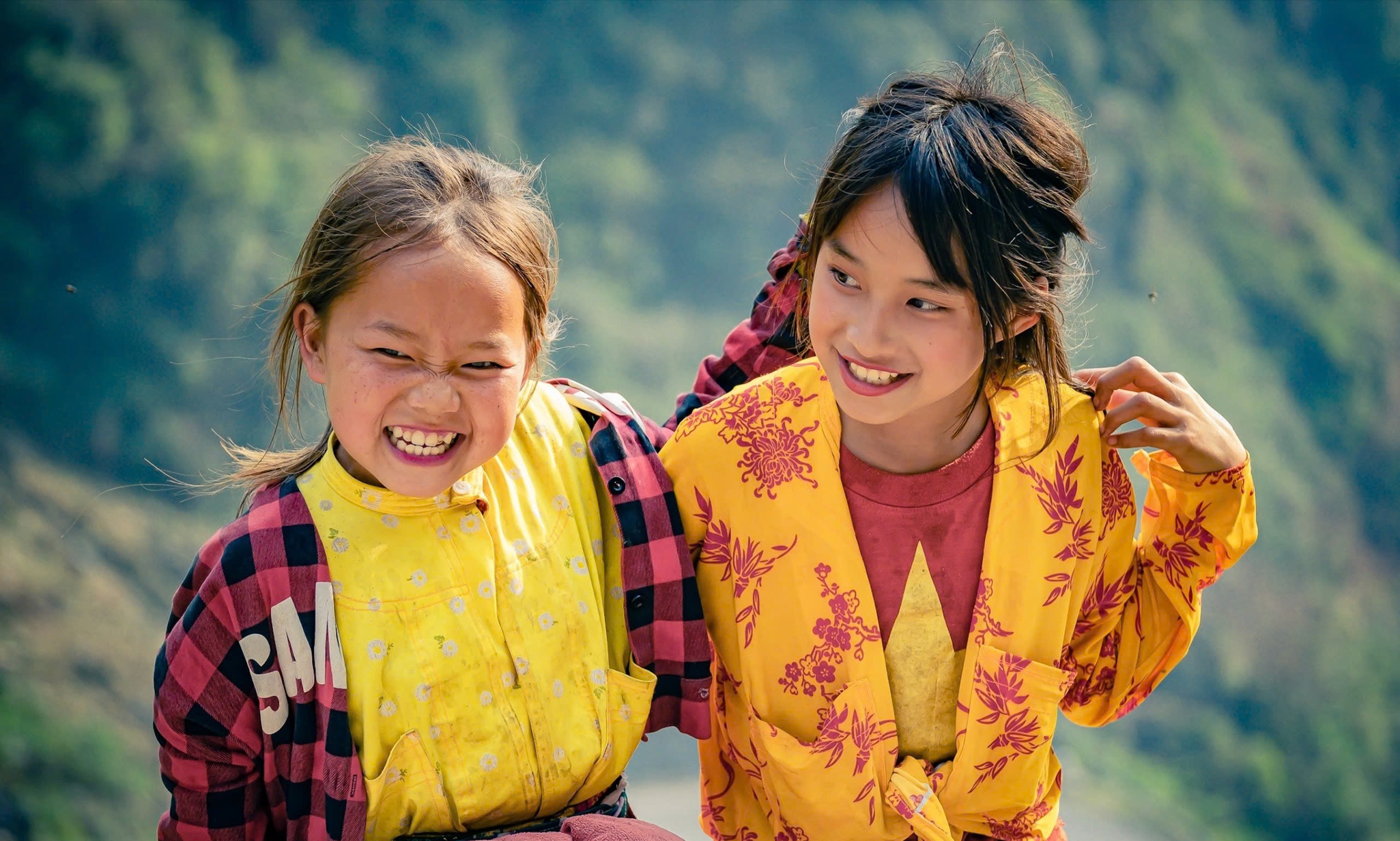 La beauté innocente des enfants des hautes terres