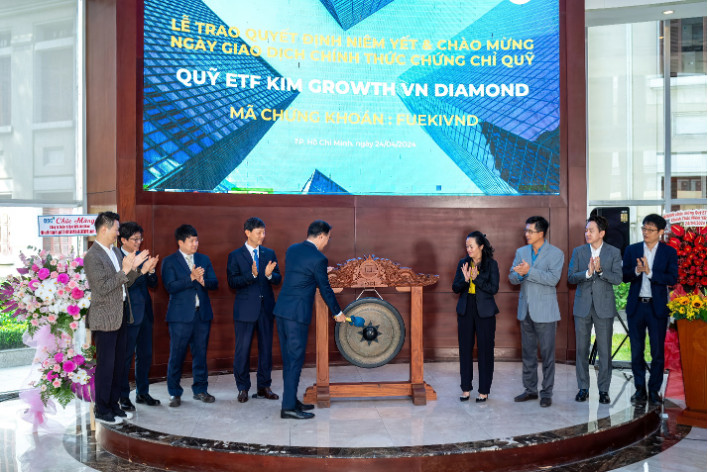 KIM Growth VN ETF certificate officially listed on HoSE on April 24