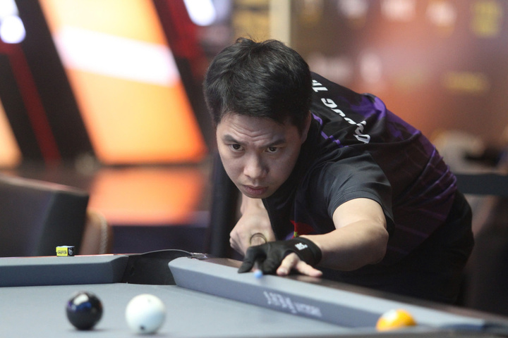 Luong Duc Thien jugó con concentración y se ubicó entre los 8 jugadores más fuertes del torneo Peri 9-Ball Open.