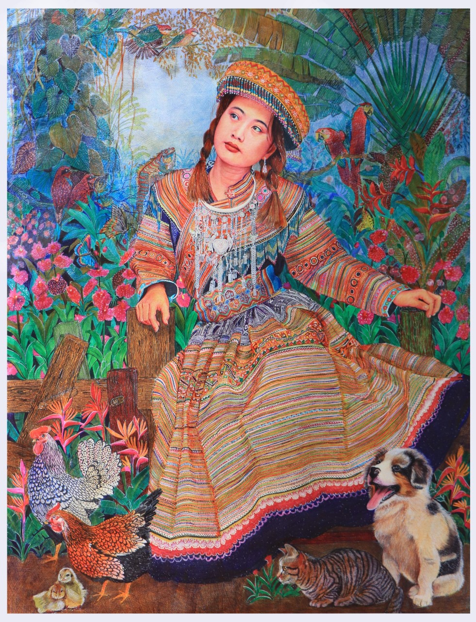 Mr. Le Vinh Bac returned to the painting with the help of a police officer 4