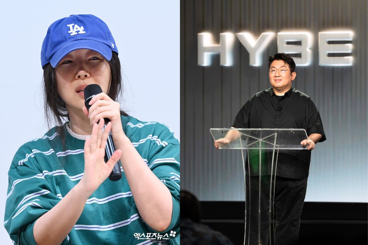 Min Hee Jin sorgte nach ihrer Pressekonferenz gegen HYBE im April für großes Aufsehen. Foto: Naver