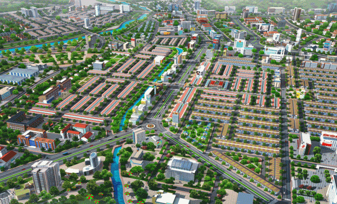 Perspective of Dong An Tay urban area project.