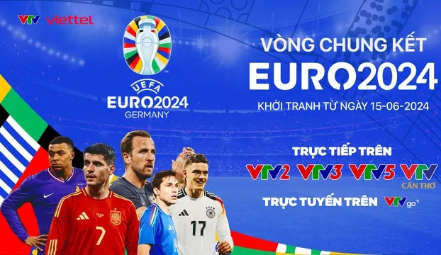 جدول مباريات بطولة يورو 2024 والبث المباشر على قناة VTV