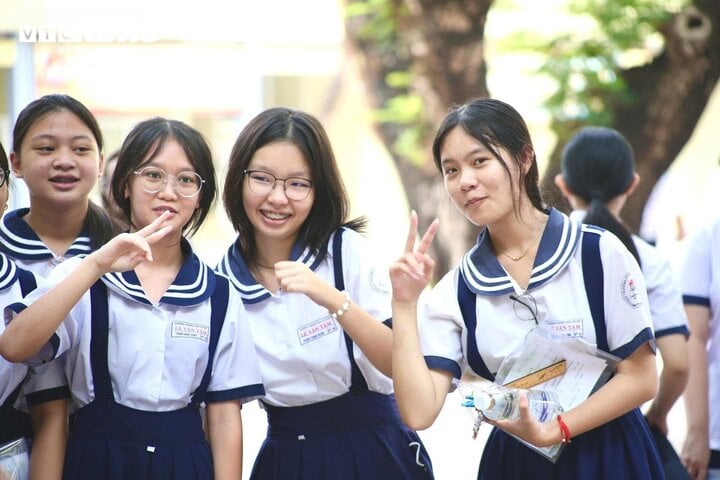 Les candidats à l'examen d'entrée en 10e année à Ho Chi Minh-Ville en 2024. (Photo d'illustration : Thy Hue)