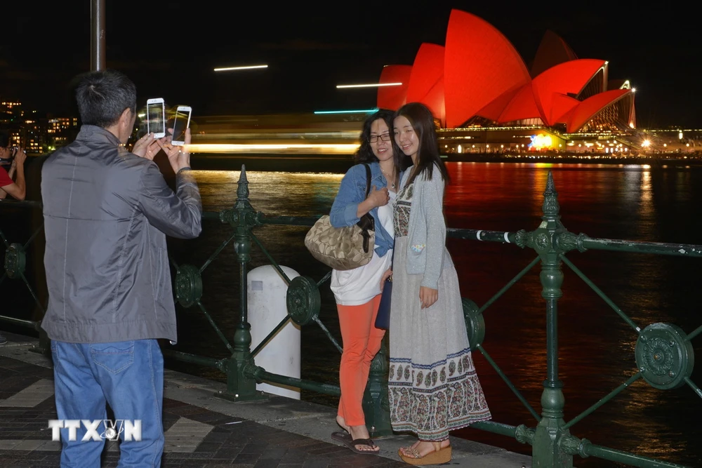 Chinesische Touristen in Sydney, Australien. (Foto: AFP/VNA)