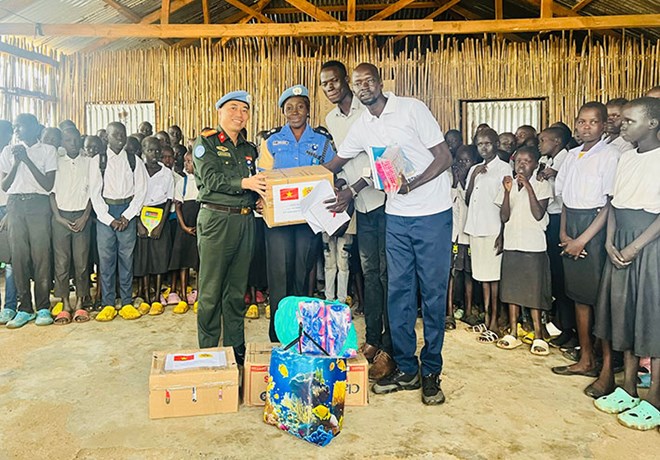 ベトナム公安省、南スーダンの子どもたちを支援するために協力