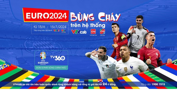 EURO 2024 'bùng cháy' với nhiều đội hùng mạnh, VTVcab đã sẵn sàng!