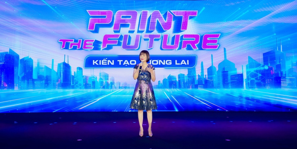 Tổng Giám đốc AkzoNobel Nguyễn My Lan  cho biết “Paint the Future - Kiến tạo tương lai" không đơn thuần chỉ là một khẩu hiệu.
