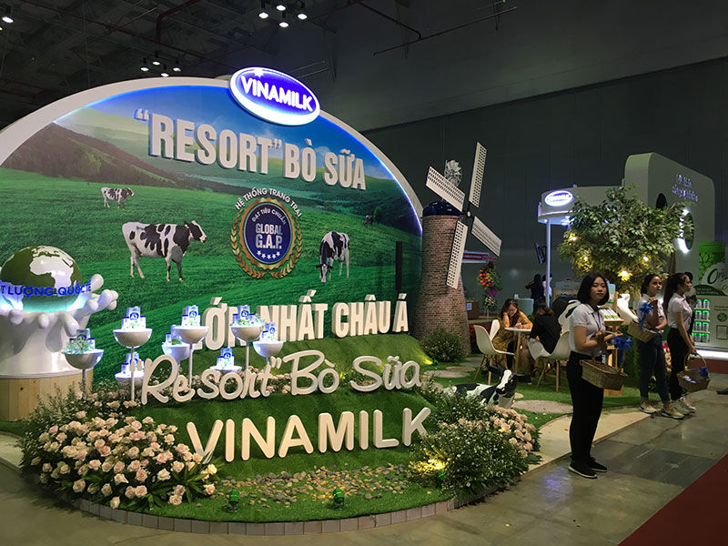 Gian hàng sữa Vinamilk tại Việt Nam PFA 2019