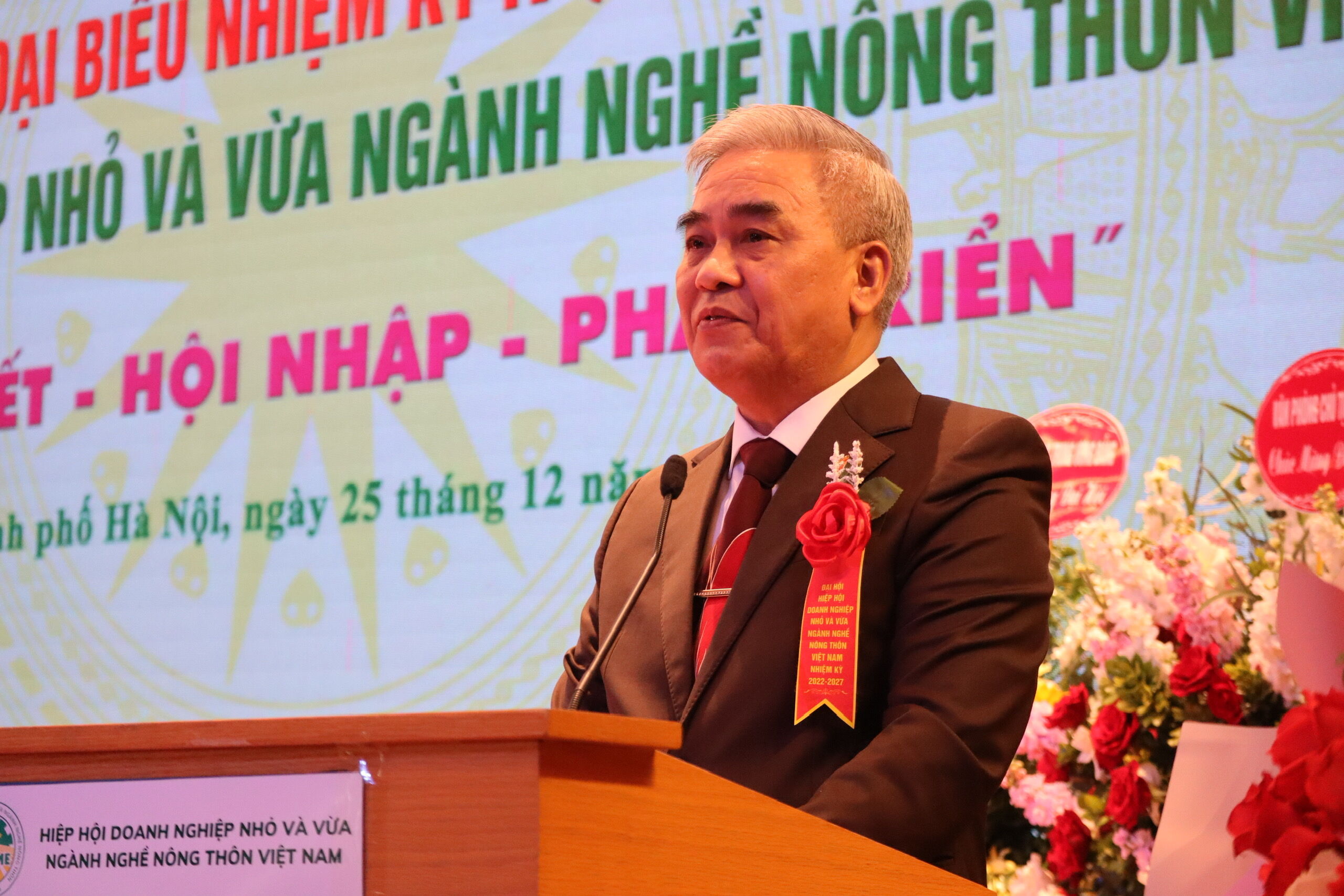 Đồng chí Nguyễn Ngọc Quang - Chủ tịch Hiệp hội Doanh nghiệp nhỏ và vừa ngành nghề nông thôn Việt Nam.
