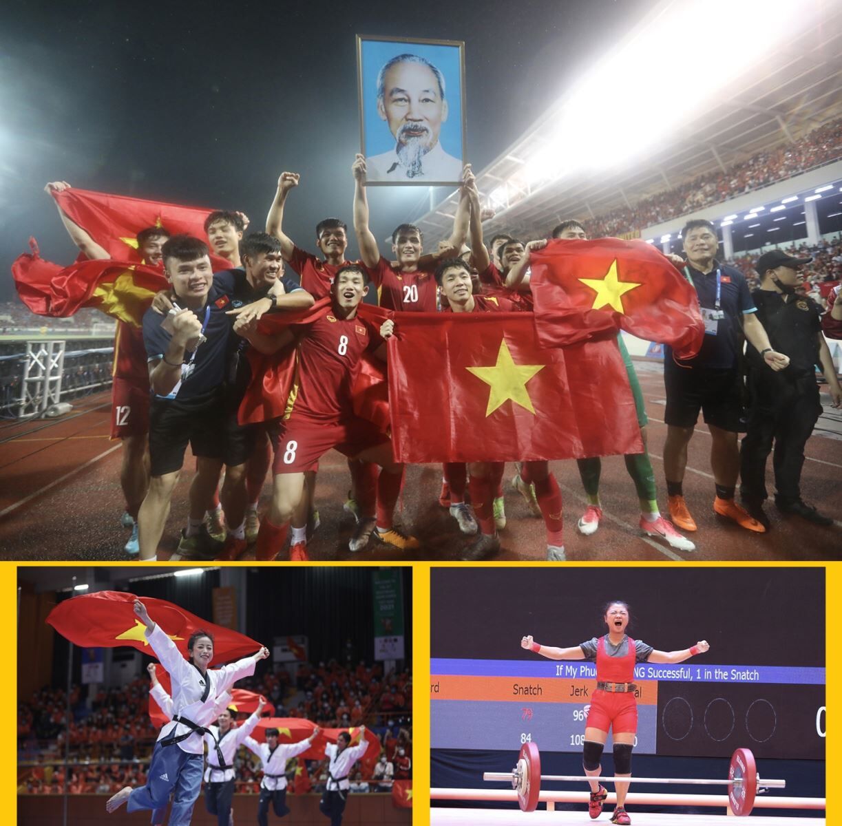 Các vận động viên Việt Nam giành nhiều chiến thắng vang dội tại đấu trường SEA Games 31.