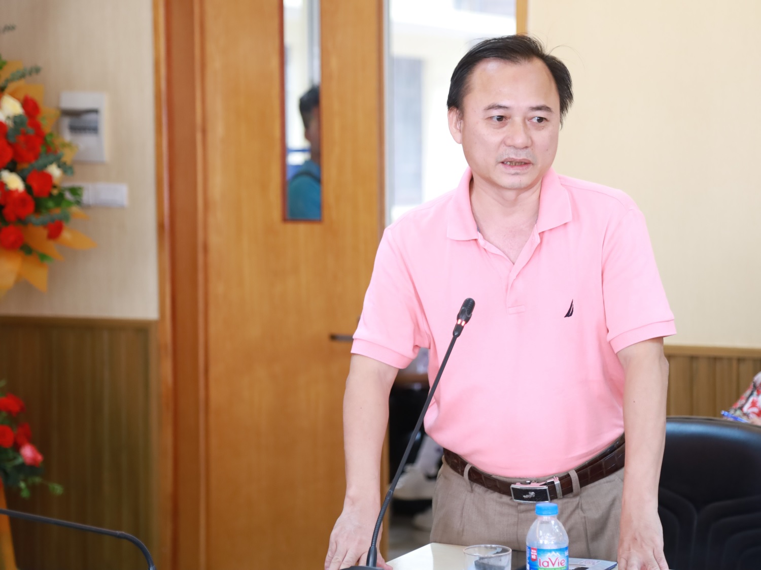 TS. Tạ Quang Tuấn, Phó Tổng biên tập Tạp chí Quản lý nhà nước chia sẻ mối liên kết chặt chẽ giữa Tạp chí và Thư viện Học viện Hành chính Quốc gia.