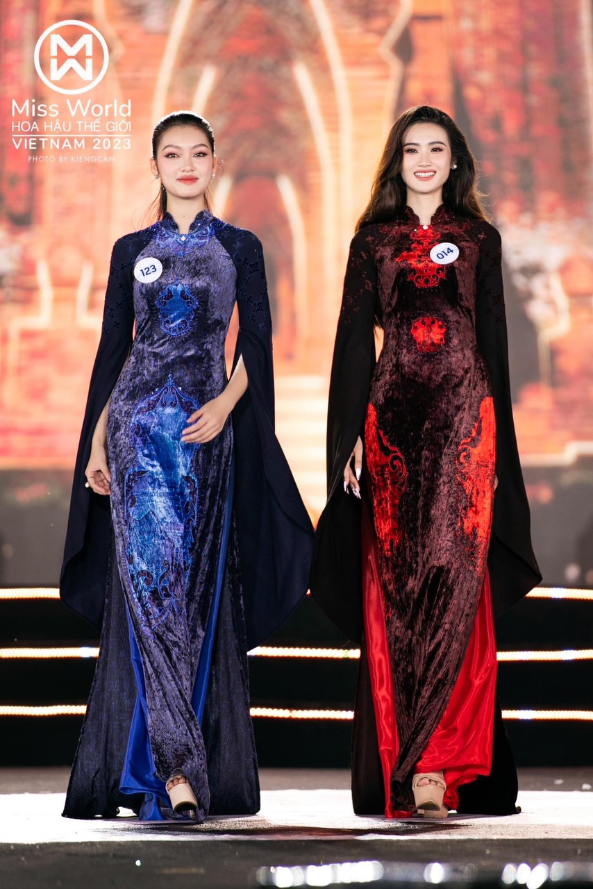 Hoa hậu Ý Nhi trong phần thi Áo Dài của Miss World Việt Nam - Ảnh: Miss World Việt Nam