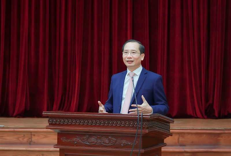 PGS.TS. Nguyễn Bá Chiến, Giám đốc Học viện phát biểu khai mạc Tọa đàm.