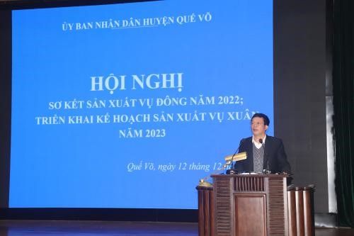 Quế Võ (Bắc Ninh): Sơ kết sản xuất vụ đông năm 2022